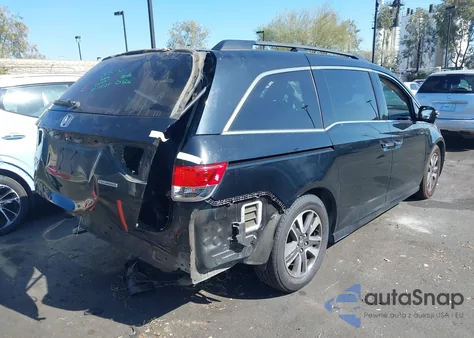 2014 Honda Odyssey Touring/Touring Elite z USA, uszkodzony, nr VIN 5FNRL5H92EB096141